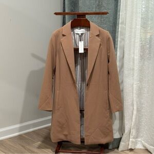 NWT cupcakes & cashmere Tan Blazer Coat
